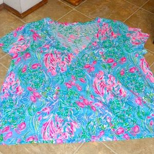Lilly Pulitzer Fish Blouse